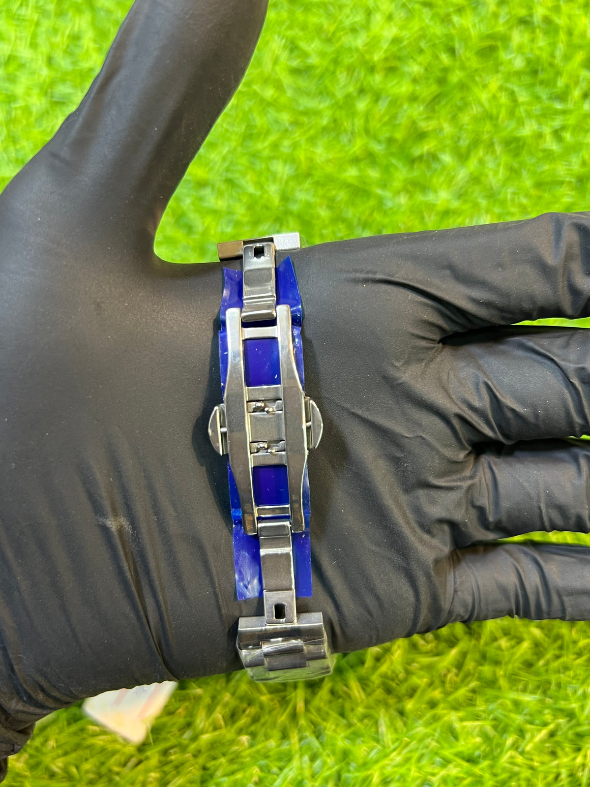 MATTURI Hybrid Analog-Digital Silver-Tone Watch