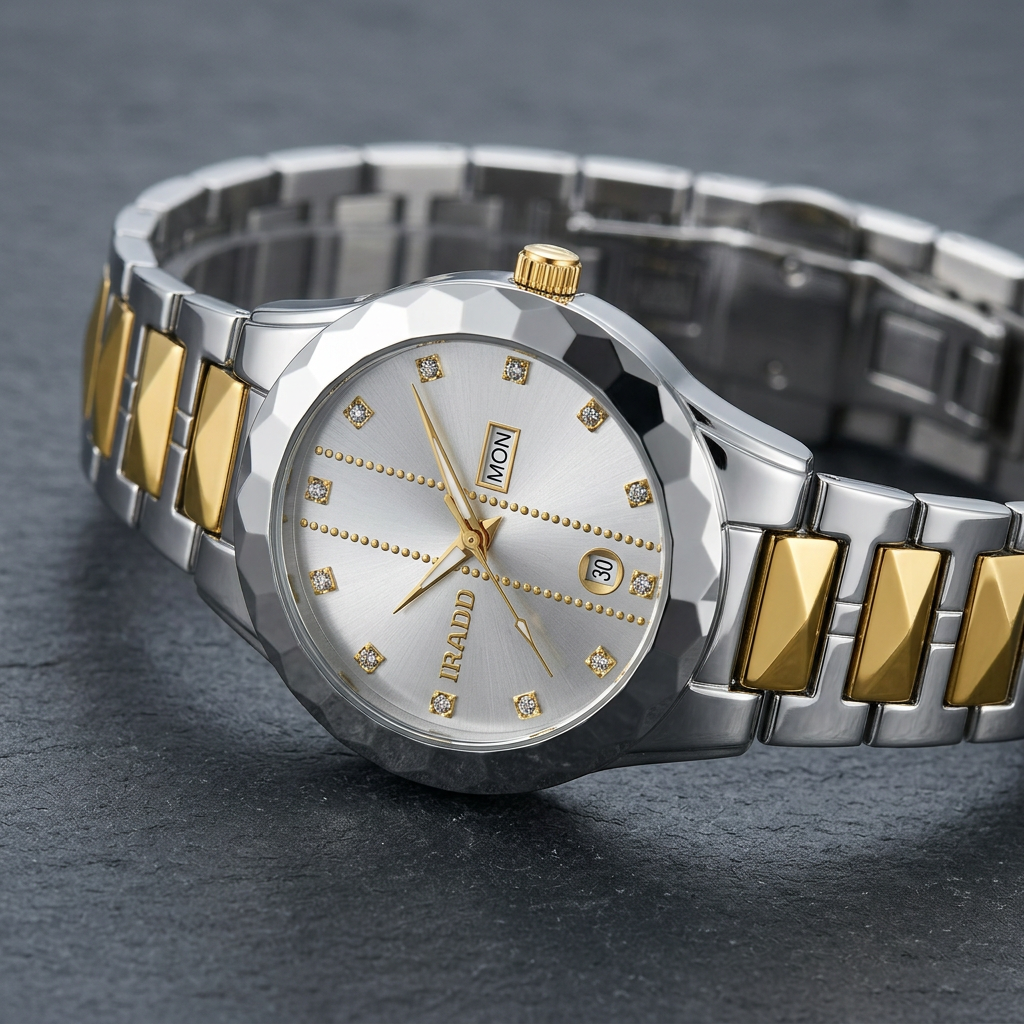 IRADD two-tone watch detail image