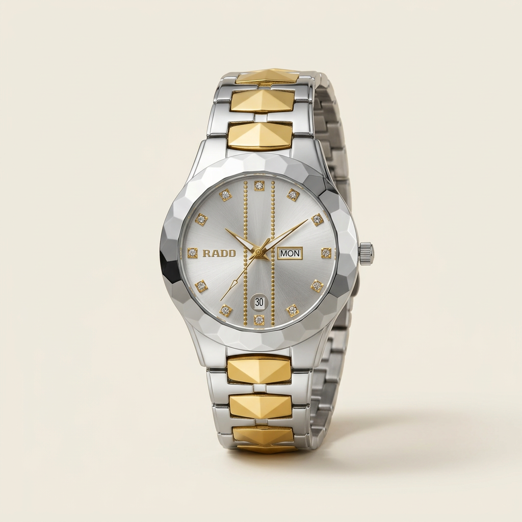 IRADD two-tone watch studio image