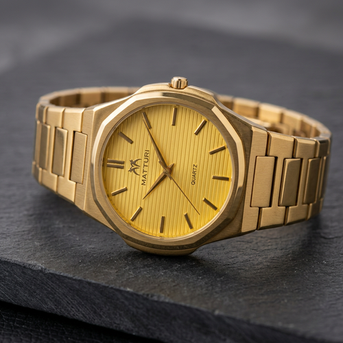 MATTURI gold-tone watch detail image