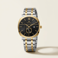 Silver and gold-tone watch studio image